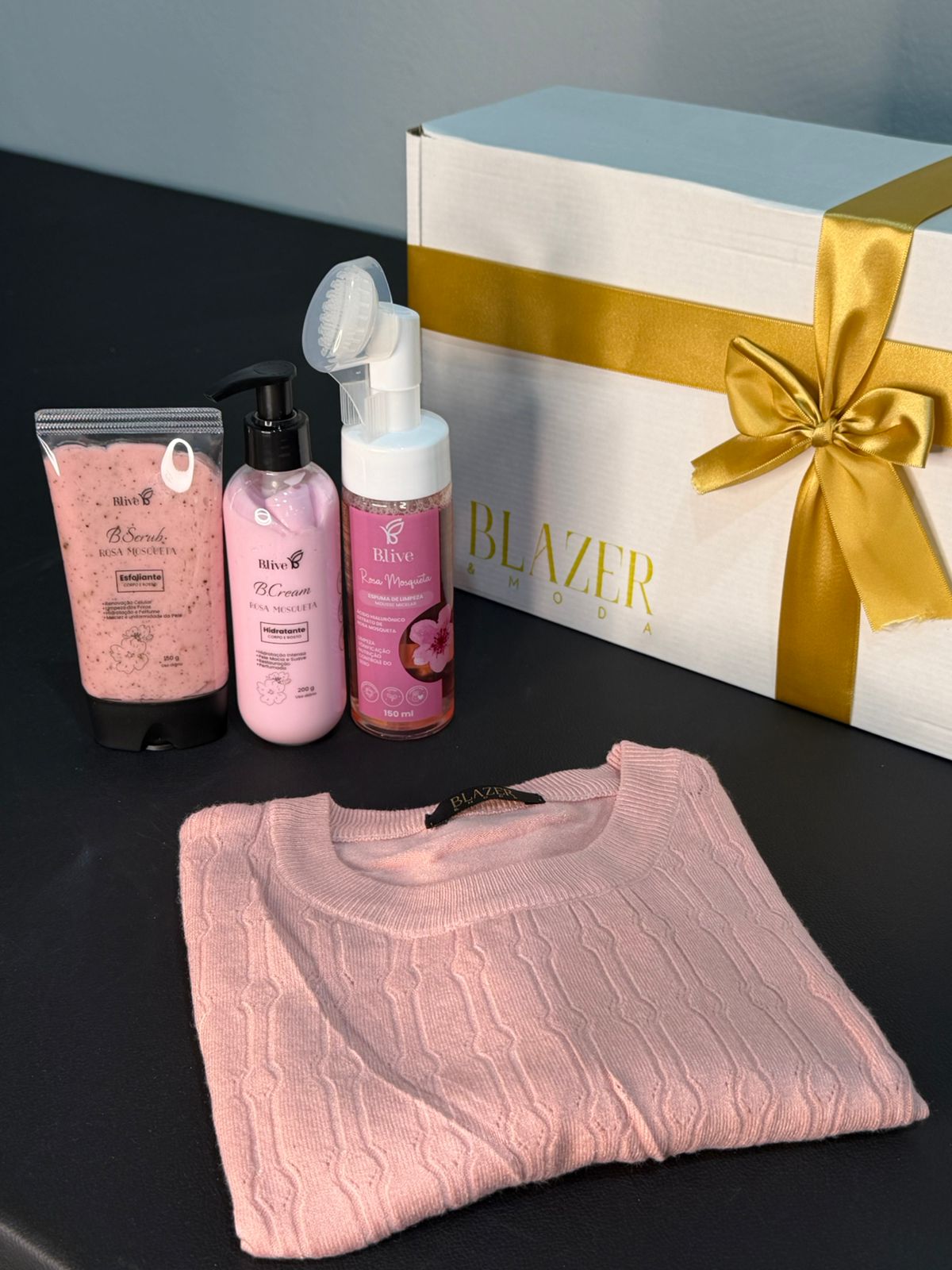 Kit Rosa Mosqueta + Blusa Refúgio Rosa