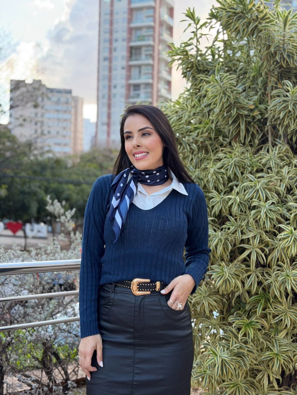 Blusa Tricô Felicidade