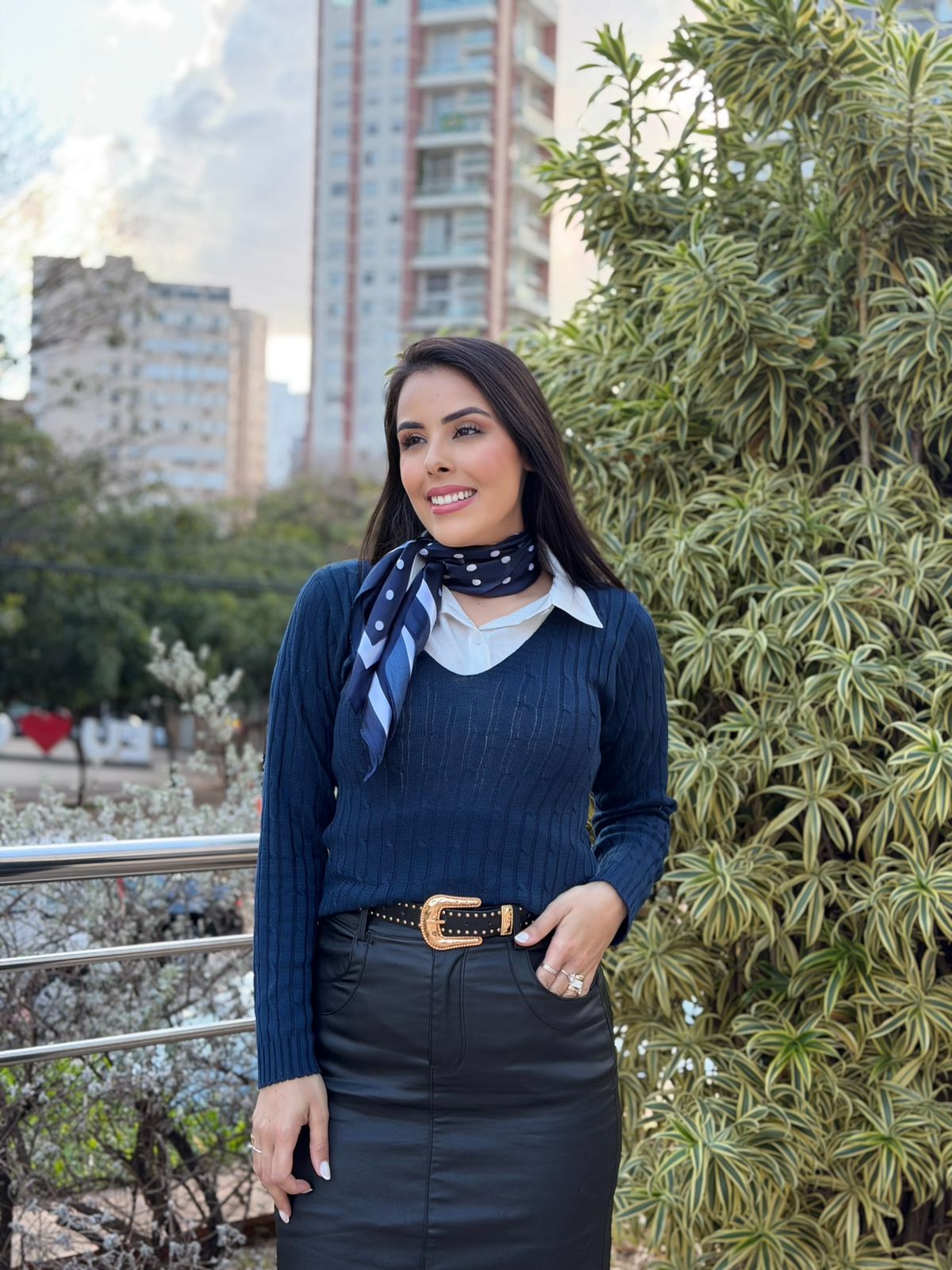Blusa Tricô Felicidade