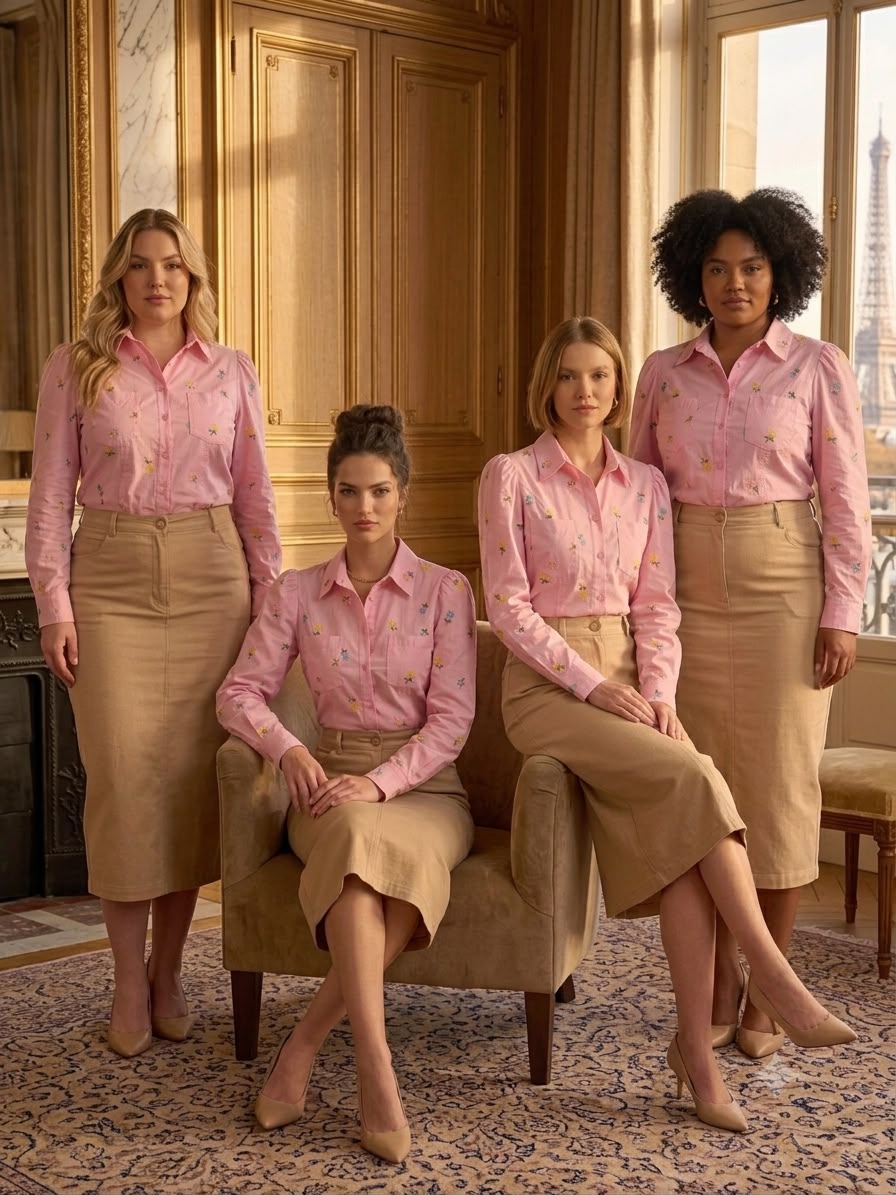 Camisa Sara – Elegância Floral e Charme Atemporal
