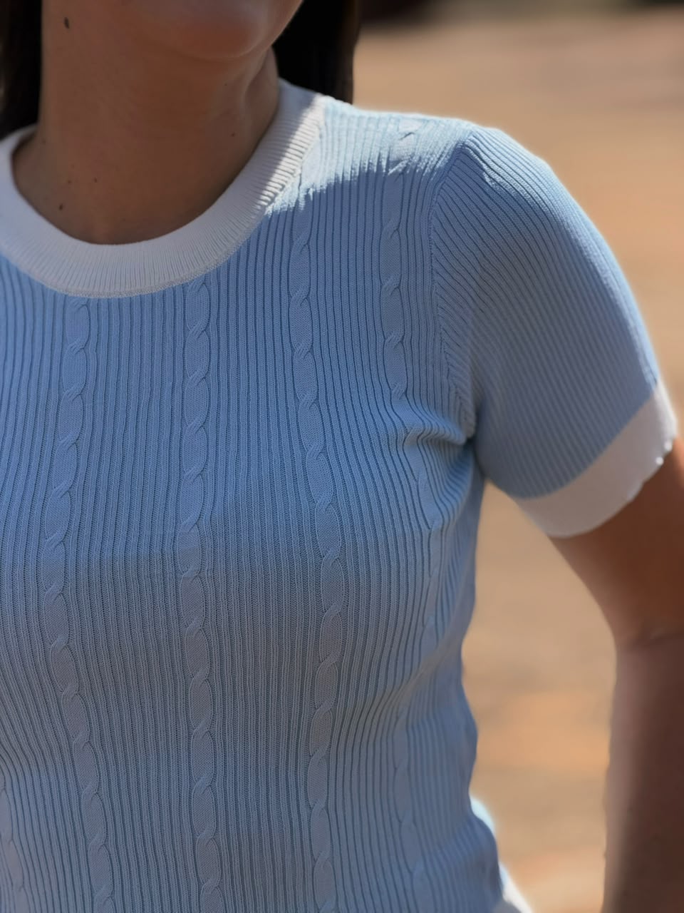 Blusa em Tricô Modal Horizonte