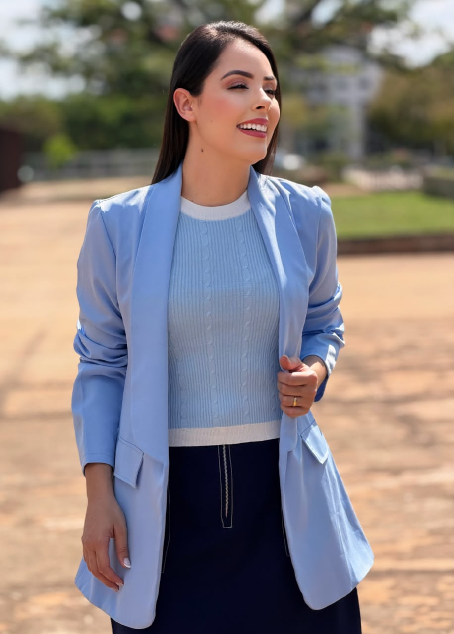 Blusa em Tricô Modal Horizonte