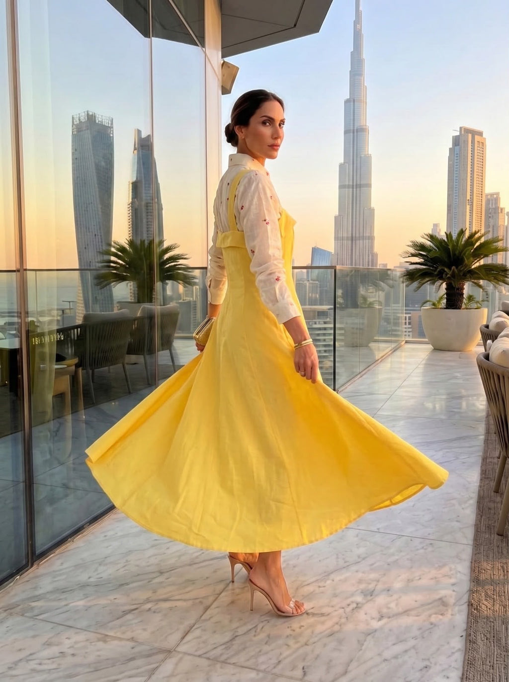 Vestido Diamante Amarelo