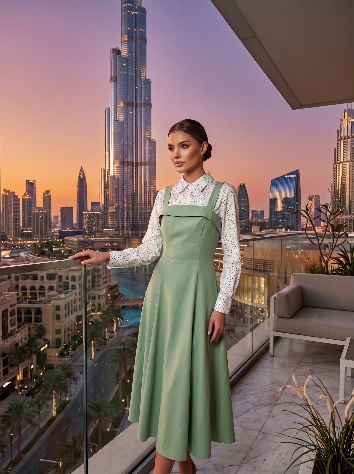 Vestido Diamante Verde