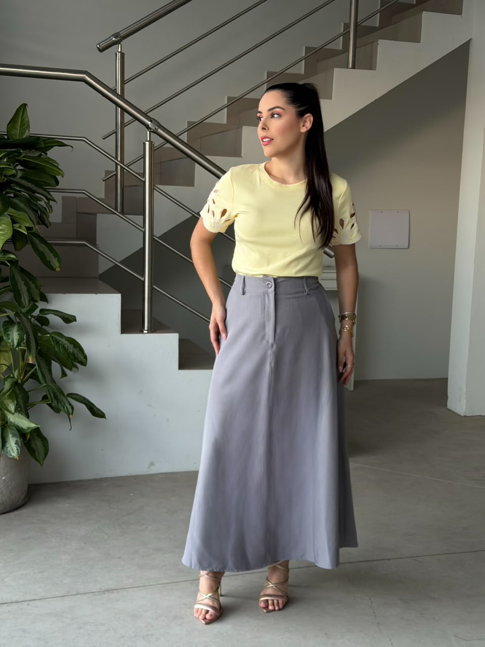 Saia Longa de Alfaiataria Raquel