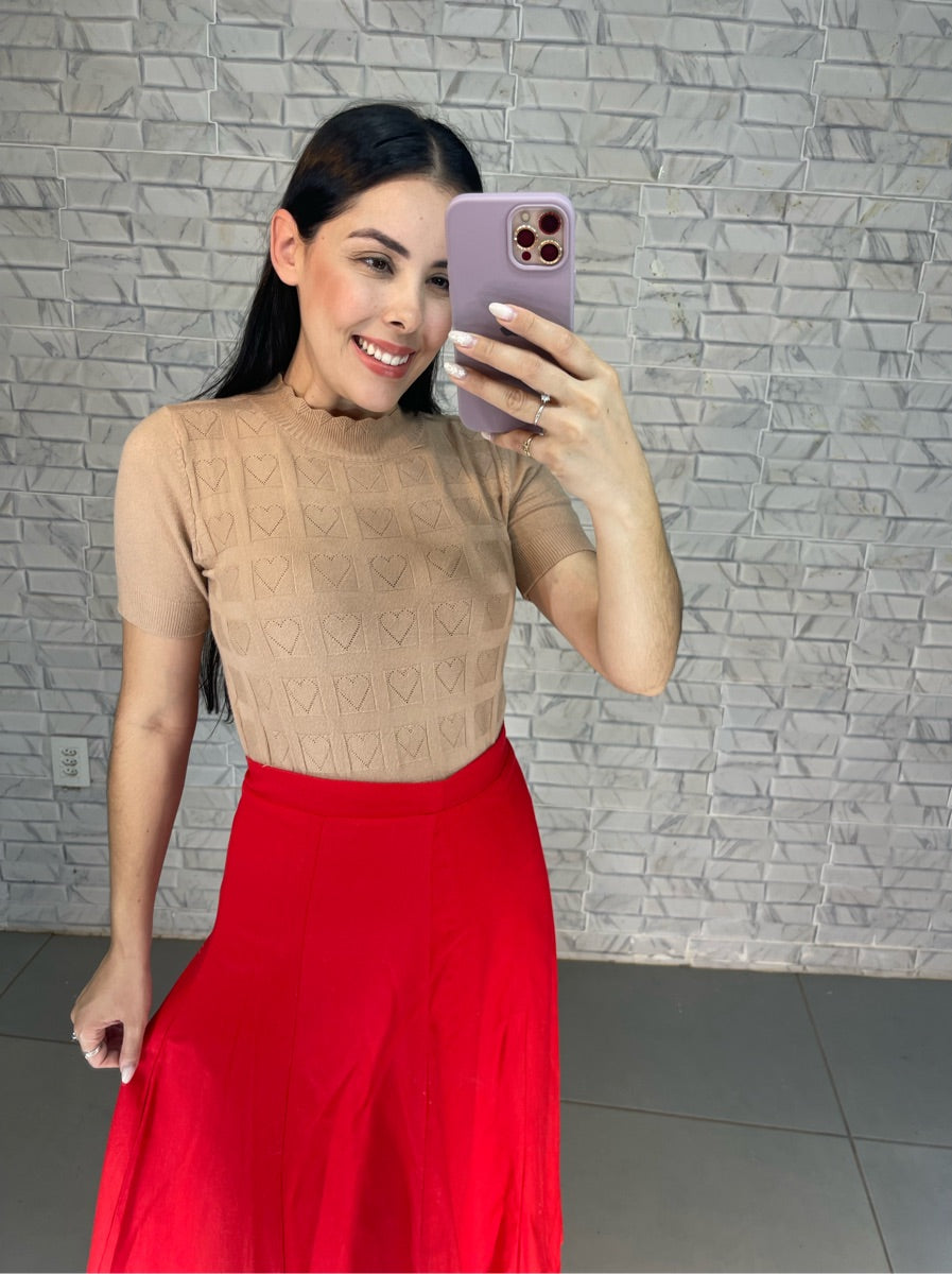 Blusa Refúgio Tricô Modal Nude